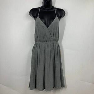 Rokoko Women's Into You Sage Strappy V Neck Dress Size M NWT